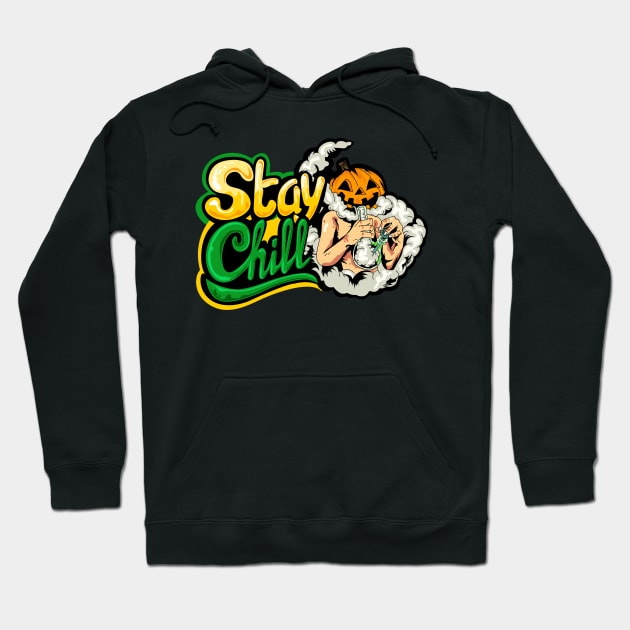 Stay Chill helloween t-shirt Hoodie by Firts King